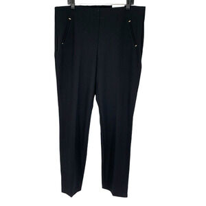 Chicos So Slimming Juliet Ponte Trim Detail Ankle Pants Size 16 NEW with tags